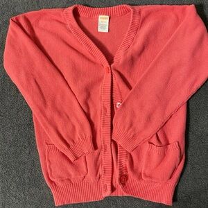 Gymboree Girls Coral Cardigan Size Medium 7/8